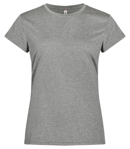 Clique Basic Active-T Women koszulka z interlock 100% poliester – Grey Melange. Szare t-shirty damskie CLIQUE, m, bez wzorów, z dzianiny, bez kołnierzyka. Za 100.90 zł.