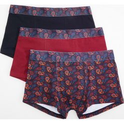 3 pack bokserek - Bordowy. Czerwone bokserki męskie Reserved. Za 59.99 zł.