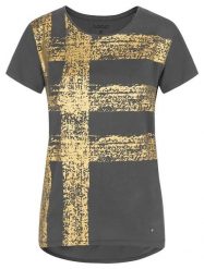 T-shirt damski Loap Asaja szary. Szare t-shirty damskie Scarpa, s, z aplikacjami, z bawełny, eleganckie, bez kołnierzyka. Za 157.99 zł.