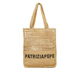 Torebka Patrizia Pepe. Brązowe torebki do ręki damskie Patrizia Pepe, bez wzorów, klasyczne, bez dodatków. Za 639.99 zł.