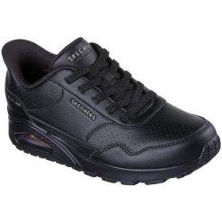 Buty sportowe damskie Skechers Uno Banksia Luxe. Czarne obuwie sportowe damskie Skechers, bez wzorów, z materiału. Za 490.00 zł.