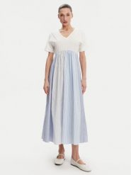 Weekend Max Mara Sukienka codzienna Brozno 2515621082 Biały Relaxed Fit. Białe sukienki damskie Weekend Max Mara, na co dzień, xl, bez wzorów, z bawełny, bez kołnierzyka, bez ramiączek, proste. Za 599.99 zł.