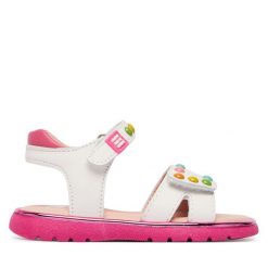Sandały Agatha Ruiz de la Prada. Białe sandały dziewczęce Agatha Ruiz de la Prada, bez zapięcia. Za 229.99 zł.