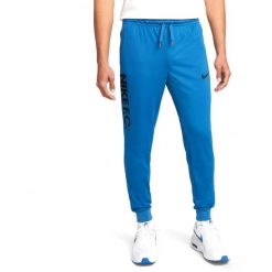 Spodnie Nike FC Dri-FIT, Niebieski, Mężczyźni. Niebieskie spodnie sportowe męskie Nike, m, bez wzorów, z materiału, na fitness i siłownię, dri-fit (nike). Za 236.30 zł.