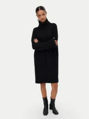 Vero Moda Sukienka dzianinowa Aquarius 10331900 Czarny Regular Fit. Czarne sukienki damskie Vero Moda, s, bez wzorów, z dzianiny, bez kołnierzyka, bez ramiączek. Za 229.99 zł.
