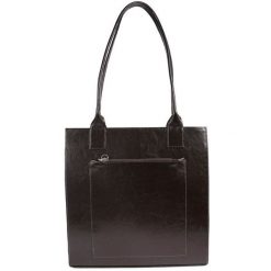 Torebka skórzana damska DAN-A T246 czekoladowa. Brązowe torebki do ręki damskie DAN-A, bez wzorów, ze skóry, eleganckie, bez dodatków. Za 399.99 zł.