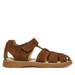 Sandały Primigi. Brązowe sandały chłopięce Primigi, bez zapięcia. Za 189.99 zł.