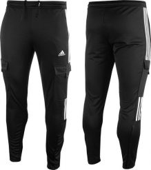 Adidas Spodnie męskie adidas Tiro Cargo czarne IA3067 2XL. Czarne spodnie sportowe męskie Adidas, m, bez wzorów. Za 239.40 zł.