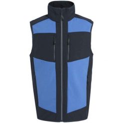 Męska Kamizelka Softshell EVolve. Czarne kurtki męskie Regatta, l, bez wzorów, z softshellu, sportowe, bez kaptura. Za 203.99 zł.