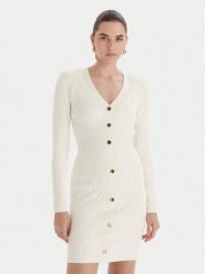 Marciano Guess Sukienka 5BGK04 5661Z Écru Slim Fit. Sukienki damskie Marciano Guess, z aplikacjami, z dzianiny, bez kołnierzyka, bez ramiączek. Za 1,089.00 zł.