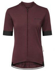 Koszulka damska Kuro FZ Tricot II. Czerwone koszulki sportowe damskie Vaude, bez wzorów, z materiału, bez kołnierzyka, bez ramiączek, na fitness i siłownię. Za 339.00 zł.