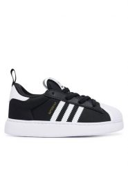 Adidas Sneakersy Superstar Quickon KK2177 Czarny. Czarne buty sportowe dziewczęce Adidas, bez wzorów, z materiału, bez zapięcia. Za 219.99 zł.