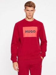 Hugo Bluza Duragol222 50467944 Czerwony Regular Fit. Czerwone bluzy męskie Hugo, m, bez wzorów, z bawełny, bez kaptura. Za 479.99 zł.