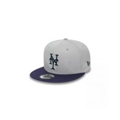 Czapka typu snapback New Era MLB New York Mets. Szare czapki i kapelusze męskie New Era, bez wzorów, z bawełny, sportowe. Za 204.15 zł.