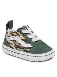 Vans Tenisówki In Old Skool Crib VN0A3U8KBGK1 Zielony. Zielone buty sportowe dziewczęce Vans, bez wzorów, z materiału, bez zapięcia. Za 149.99 zł.