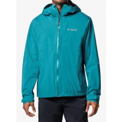 Kurtka przeciwdeszczowa męska Columbia Ampli-Dry II Shell. Zielone kurtki sportowe męskie Columbia, m, bez wzorów, trekkingowe. Za 485.99 zł.
