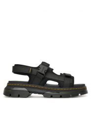 Dr. Martens Sandały DM31560001 Czarny. Czarne sandały damskie Dr. Martens, bez wzorów, ze skóry, bez obcasa, na płaskiej podeszwie, bez zapięcia. Za 439.99 zł.