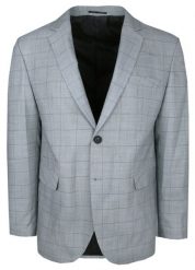 Lekka Marynarka Codzienna (Casual) - Desire - Popielata w Kratę. Szare marynarki męskie Desire, bez wzorów, z bawełny, casualowe. Za 399.00 zł.