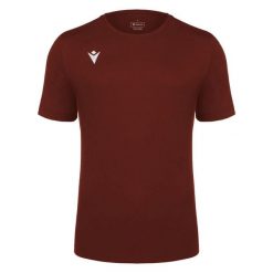 Koszulka Macron Boost Eco x5. Czerwone koszulki sportowe męskie Macron, l, bez wzorów, z bawełny, bez kołnierzyka, bez ramiączek, na fitness i siłownię. Za 314.90 zł.
