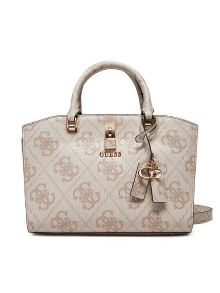 Guess Torebka HWOS96 55060 Beżowy. Brązowe torebki do ręki damskie Guess, z aplikacjami, ze skóry, bez dodatków. Za 349.99 zł.