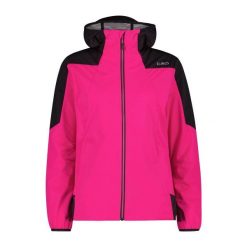 Kurtka trekkingowa z odpinanym kapturem dla kobiet CMP. Czerwone kurtki sportowe damskie CMP, l, bez wzorów, z kapturem, trekkingowe. Za 422.00 zł.