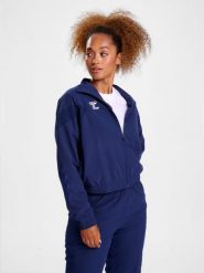 Damska bluza dresowa Hummel Travel. Niebieskie bluzy damskie Hummel, na wiosnę, xl, bez wzorów, z dresówki, bez kaptura. Za 186.20 zł.