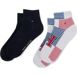 Zestaw 2 par niskich skarpet męskich TOMMY HILFIGER - 392010001 White/Blue/Red 105. Skarpety męskie marki Tommy Hilfiger. Za 44.99 zł.