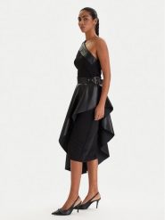 KARL LAGERFELD Sukienka koktajlowa B1W13002 Czarny Slim Fit. Czarne sukienki damskie KARL LAGERFELD, bez wzorów, z syntetyku, wizytowe, bez kołnierzyka, bez ramiączek. Za 1,749.00 zł.