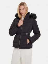 Morgan Kurtka puchowa 252-GAMONI Czarny Slim Fit. Czarne kurtki damskie Morgan, bez wzorów, z puchu, bez kaptura. Za 769.99 zł.