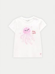 Coccodrillo T-Shirt WC4143201OWN Biały Regular Fit. Białe t-shirty i topy dla dziewczynek COCCODRILLO, bez wzorów, z bawełny, bez ramiączek. Za 29.99 zł.