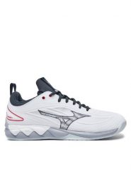 Mizuno Buty halowe Wave Luminous 3 V1GA2420 Biały. Białe buty sportowe męskie Mizuno, ze skóry, bez zapięcia. Za 389.99 zł.