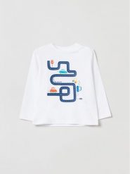 OVS Bluzka 1827299 Écru Regular Fit. T-shirty dla chłopców OVS, bez wzorów, z bawełny, bez ramiączek. Za 29.99 zł.