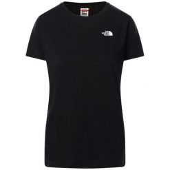 T-shirt sportowy z krótkim rękawem damski W Simple Dome. Czarne koszulki sportowe damskie The North Face, s, bez wzorów, bez kołnierzyka, bez ramiączek. Za 109.99 zł.