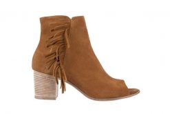 Botki Bayla-118 3113 Crosta Cuoio, Brąz, Skóra naturalna - 41. Brązowe botki damskie Bayla, z materiału, z otwartym noskiem, bez obcasa, bez zapięcia. W wyprzedaży za 89.10 zł.
