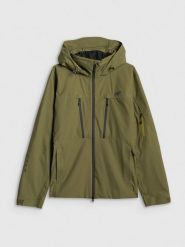 4F Kurtka trekkingowa membrana 20000 męska - khaki XL. Brązowe kurtki męskie 4f, l, bez wzorów, z materiału, bez kaptura. Za 899.99 zł.