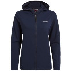 Damska bluza z kapturem full zip Craghoppers NosiLife Afia. Niebieskie bluzy damskie Craghoppers, bez wzorów, z dżerseju, z kapturem. Za 408.95 zł.