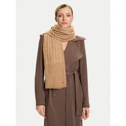 Szalik Tommy Hilfiger. Brązowe szaliki i chusty damskie Tommy Hilfiger, bez wzorów. Za 259.99 zł.