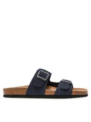 Geox Klapki U Sandal Ghita B U159VB 00032 C4002 Granatowy. Niebieskie klapki męskie Geox, z nubiku. Za 339.99 zł.