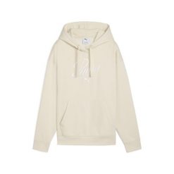Damska bluza z kapturem Essentials Script Comfort PUMA Alpine Snow White. Białe bluzy sportowe damskie Puma, bez wzorów, z kapturem, do biegania. Za 249.00 zł.