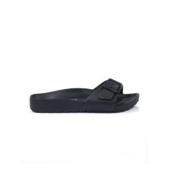 Odzież sportowa na co dzień na siłownię. Czarna klapki damskie LEONE 1947 APPAREL, bez wzorów, z poliesteru, sportowe, bez obcasa. W wyprzedaży za 58.94 zł.