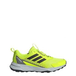 Buty Tracefinder Trail Running. Brązowe buty sportowe męskie Adidas, z materiału, bez zapięcia, do biegania. Za 329.00 zł.