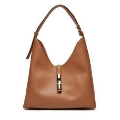 Torebka Furla. Brązowe torebki do ręki damskie Furla, bez wzorów, klasyczne, bez dodatków. Za 909.99 zł.