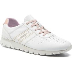 Sneakersy SALAMANDER - Mathea 32-85902-03 White/Rose. Białe półbuty damskie Salamander, bez wzorów, z materiału, bez obcasa, na płaskiej podeszwie, bez zapięcia. W wyprzedaży za 289.00 zł.