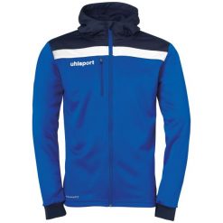 Kurtka Uhlsport Offense 23. Niebieskie kurtki męskie Uhlsport, s, bez wzorów, sportowe, z kapturem. W wyprzedaży za 211.50 zł.