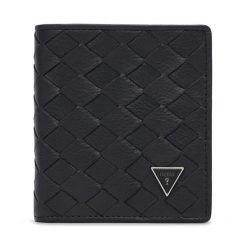 Portfel Guess. Czarne portfele męskie Guess, z aplikacjami. Za 264.99 zł.