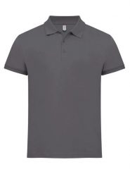 Clique Classic Lincoln S/S męska koszulka polo z bawełny, modern fit. Szare koszulki polo męskie CLIQUE, m, bez wzorów, z bawełny, klasyczne, bez ramiączek. Za 121.45 zł.