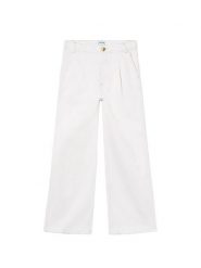 Mayoral Jeansy 6549 Kremowy Regular Fit. Białe jeansy dla dziewczynek Mayoral, z bawełny. Za 144.99 zł.