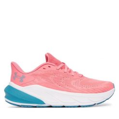 Buty do biegania Under Armour. Czerwone obuwie sportowe damskie Under Armour, bez wzorów, do biegania. Za 399.99 zł.