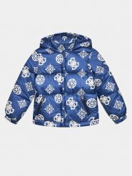 Guess Kurtka przejściowa J3BL00 WCFM0 Granatowy Regular Fit. Niebieskie kurtki i płaszcze dla dziewczynek Guess, z aplikacjami, z syntetyku, bez kaptura. Za 479.99 zł.