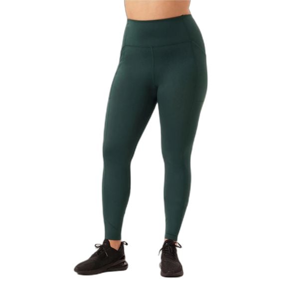 Legginsy wysoka talia 7/8 z kieszenią dla kobiet Girlfriend Collective. Zielone legginsy damskie GIRLFRIEND COLLECTIVE, bez wzorów, na fitness i siłownię. Za 417.50 zł.